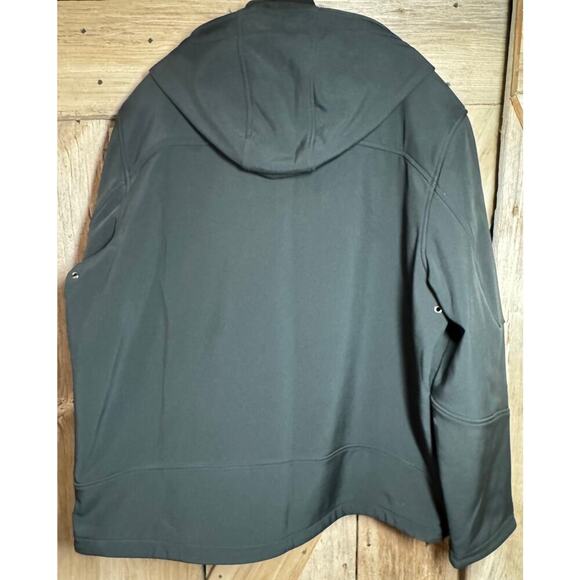 GH Bass & Co Hooded Soft Shell Black Men's XXL Sharp Dress Coat Jacket - Picture 4 of 10